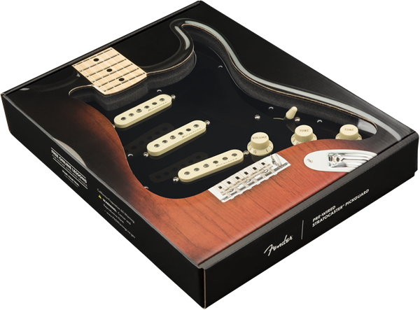 Fender Pre-Wired Strat Pickguard, Vintage Noiseless SSS, 11 Hole PG