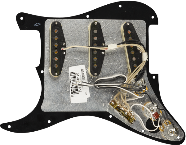 Fender Pre-Wired Strat Pickguard, Original '57/'62 SSS, 11 Hole PG