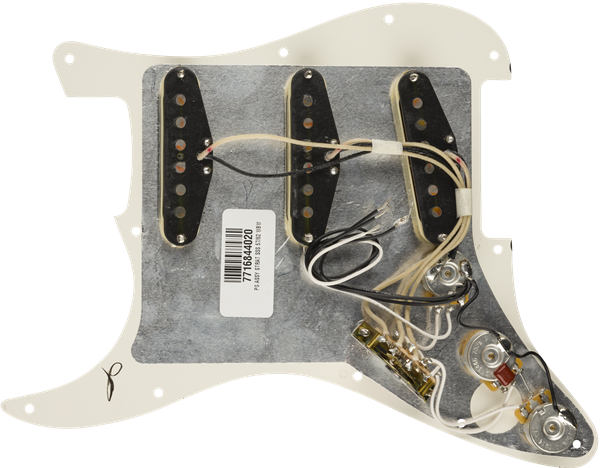 Fender Pre-Wired Strat Pickguard, Original '57/'62 SSS, 11 Hole PG