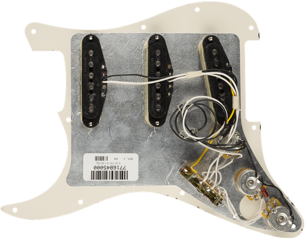 Fender Pre-Wired Strat Pickguard, Hot Noiseless SSS, 11 Hole PG