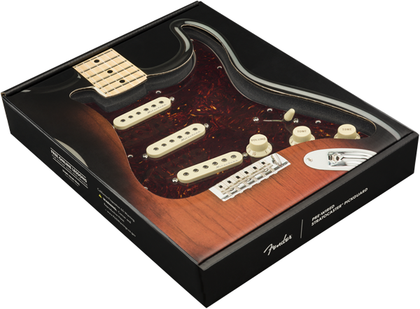 Fender Pre-Wired Strat Pickguard, Hot Noiseless SSS, 11 Hole PG