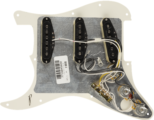 Fender Pre-Wired Strat Pickguard, Hot Noiseless SSS, 11 Hole PG