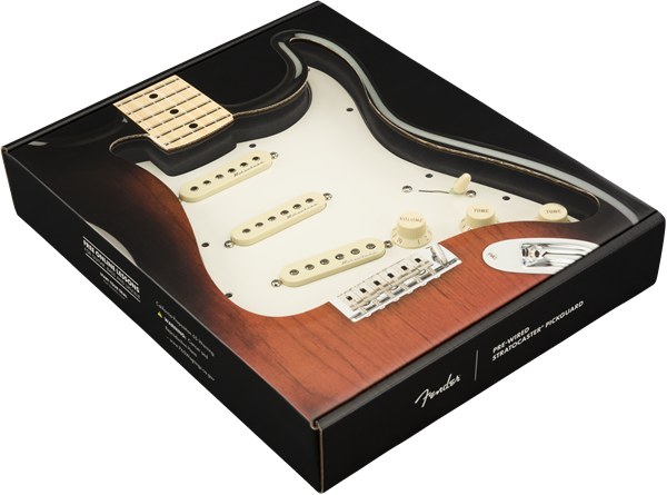 Fender Pre-Wired Strat Pickguard, Hot Noiseless SSS, 11 Hole PG