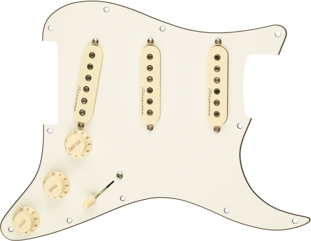 Fender Pre-Wired Strat Pickguard, Hot Noiseless SSS, 11 Hole PG