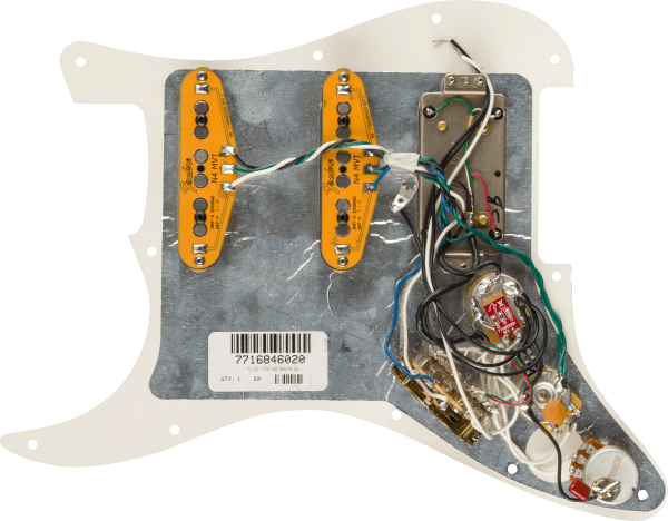 Fender Pre-Wired Strat Pickguard, Shawbucker Bridge/Gen 4 Noiseless Neck/Middle HSS, 11 Hole PG