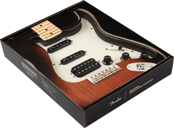Fender Pre-Wired Strat Pickguard, Shawbucker Bridge/Gen 4 Noiseless Neck/Middle HSS, 11 Hole PG