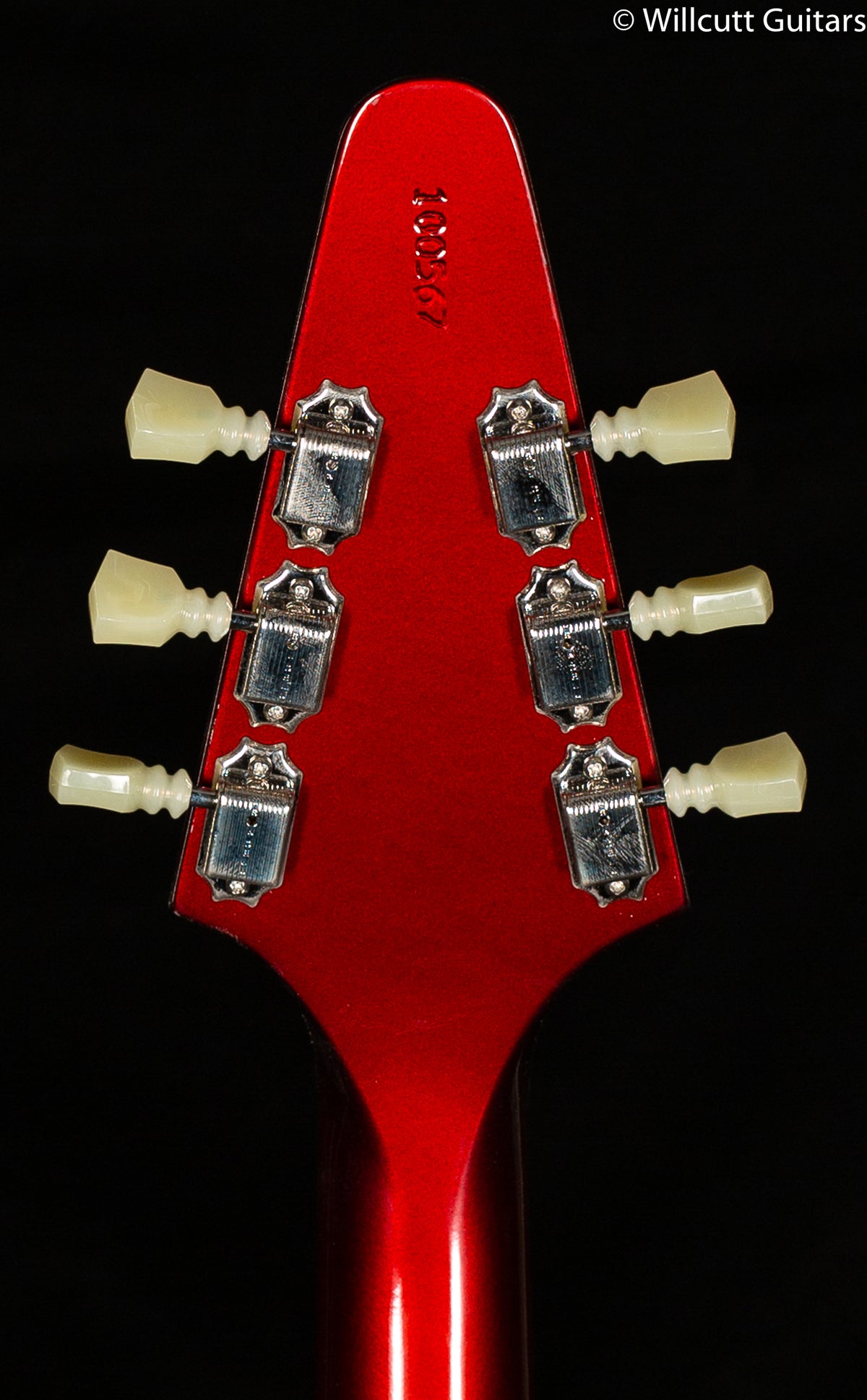 Gibson Custom Shop 1967 Mahogany Flying V Reissue Sparkling Burgundy VOS Short Maestro Chrome