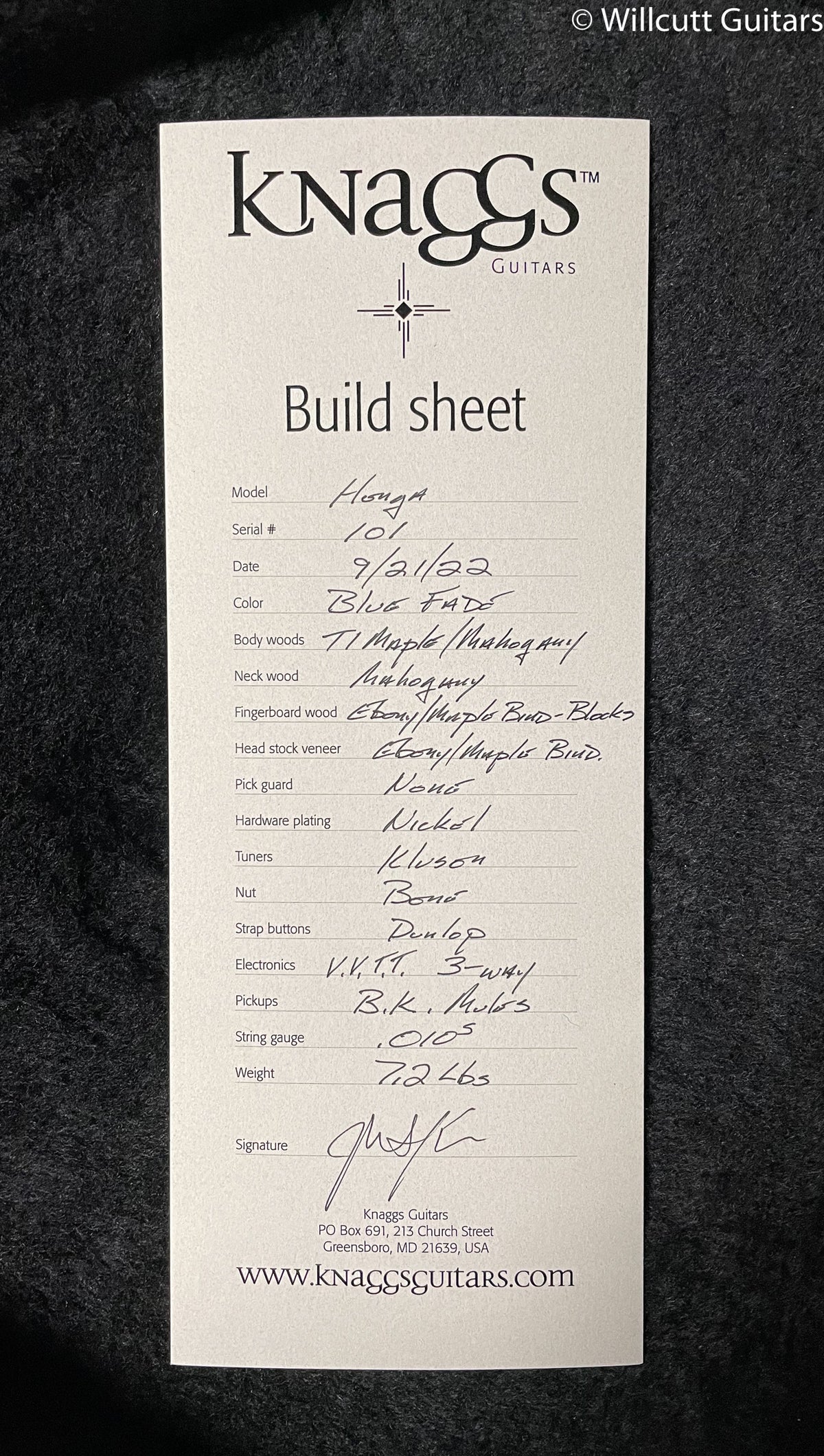 Knaggs Influence Series Honga Blue Fade Tier 1 (101)