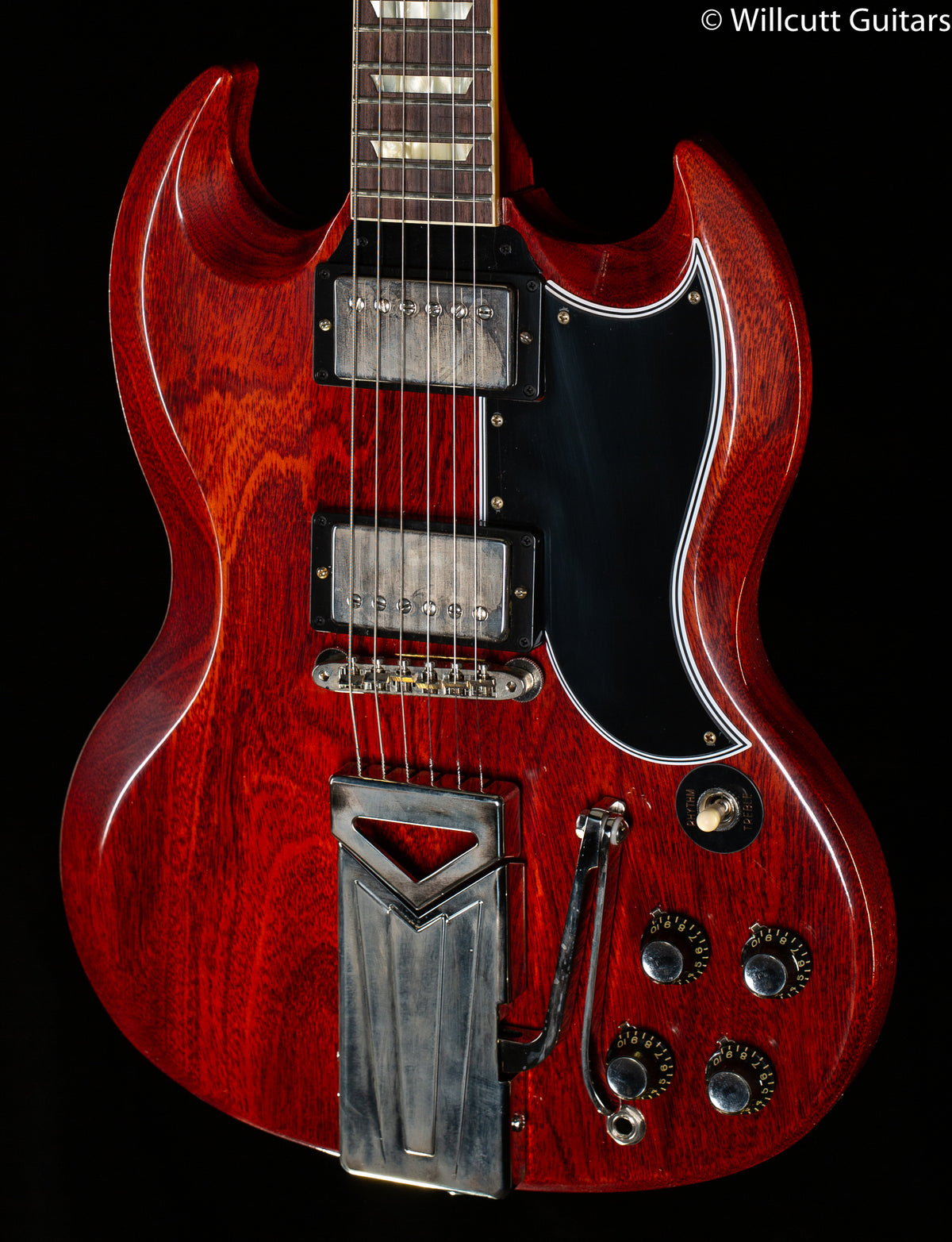 Gibson Custom Shop 60th Anniversary 1961 SG Les Paul Standard VOS Sideways Vibrola Cherry Red (871)
