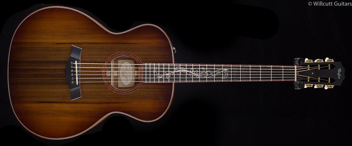 Taylor Custom GAe Sinker Redwood Ovangkol USED (106)