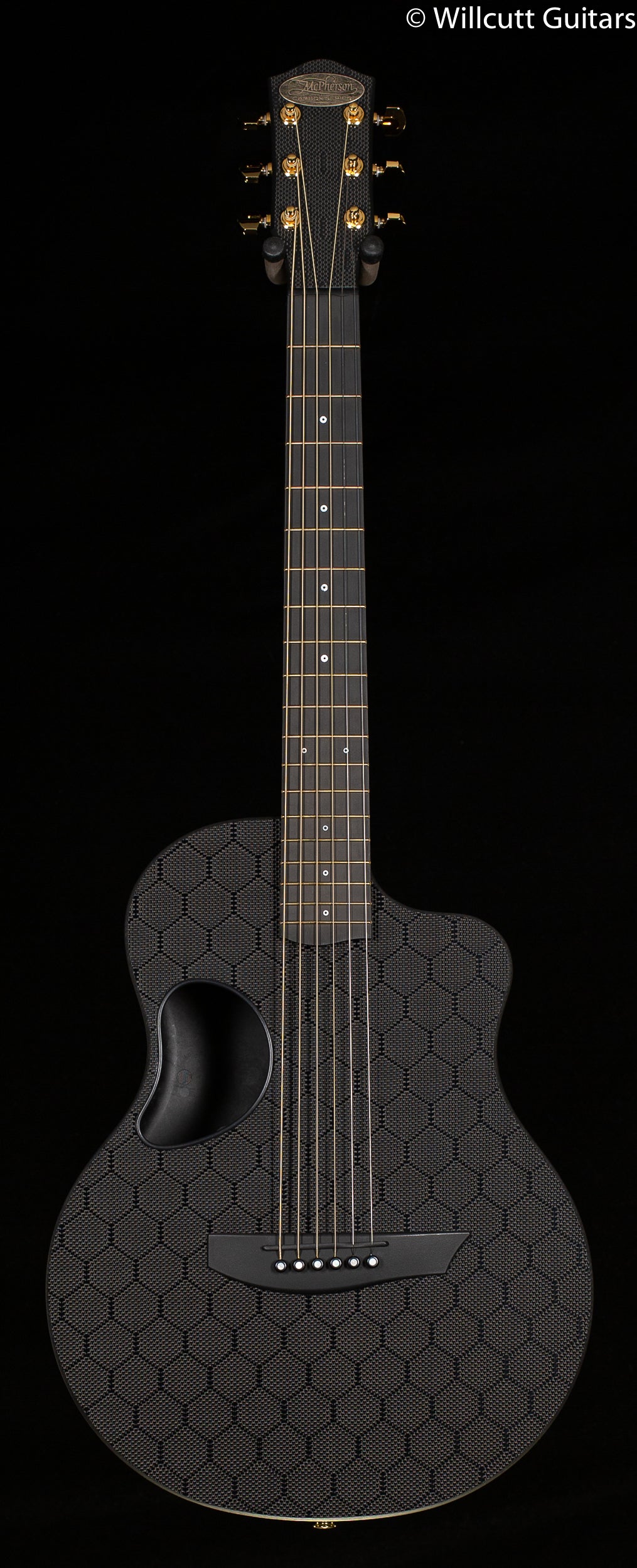 McPherson Carbon Touring Honeycomb Gold Black Binding