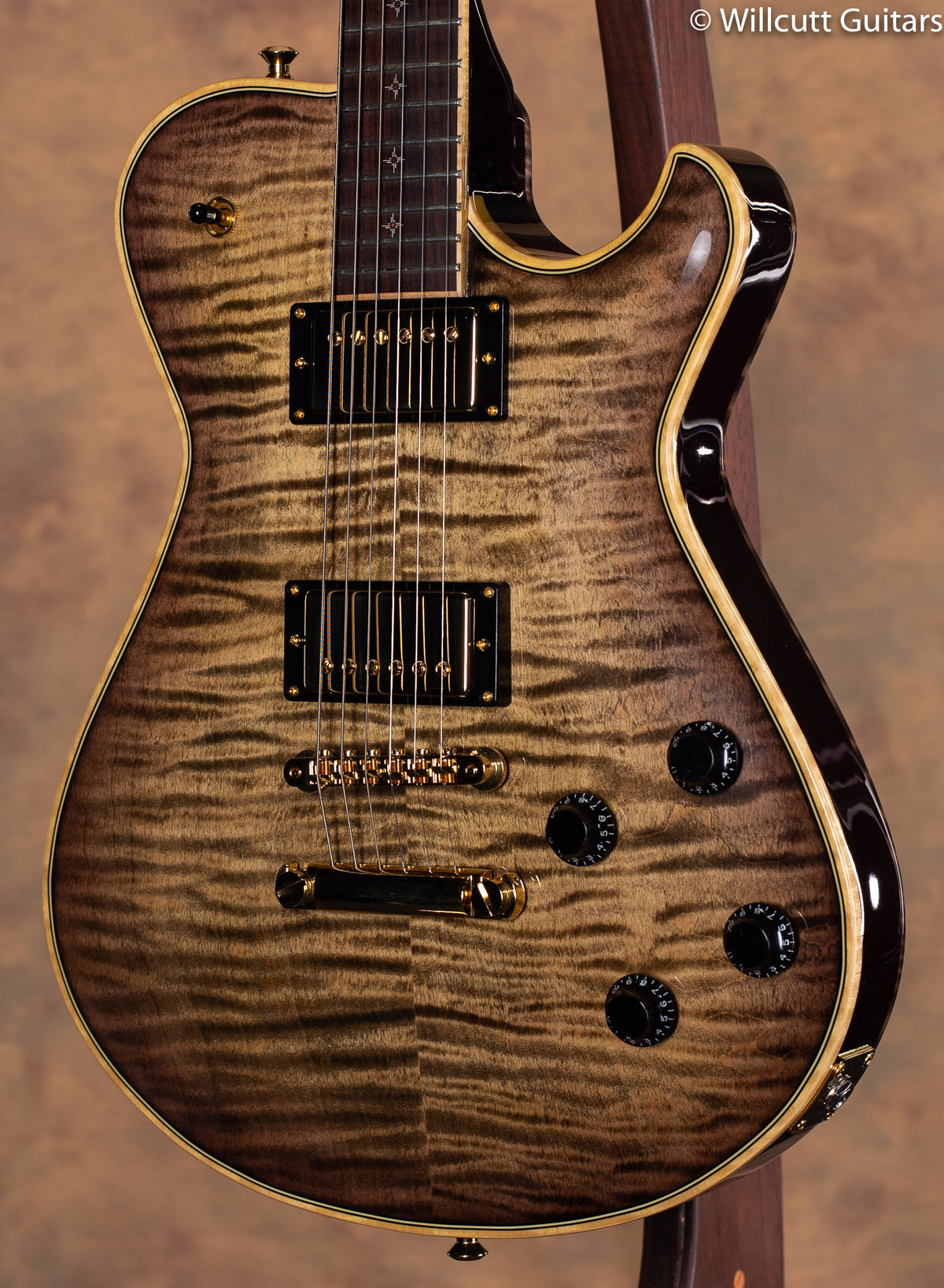 Knaggs ES Kenai T/S Charcoal Tiger Burst USED