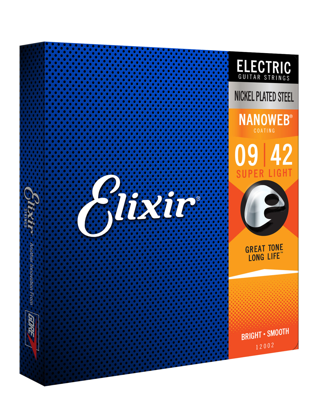 Elixir Strings Nanoweb Electric Guitar Strings-.009-.042 Super Light