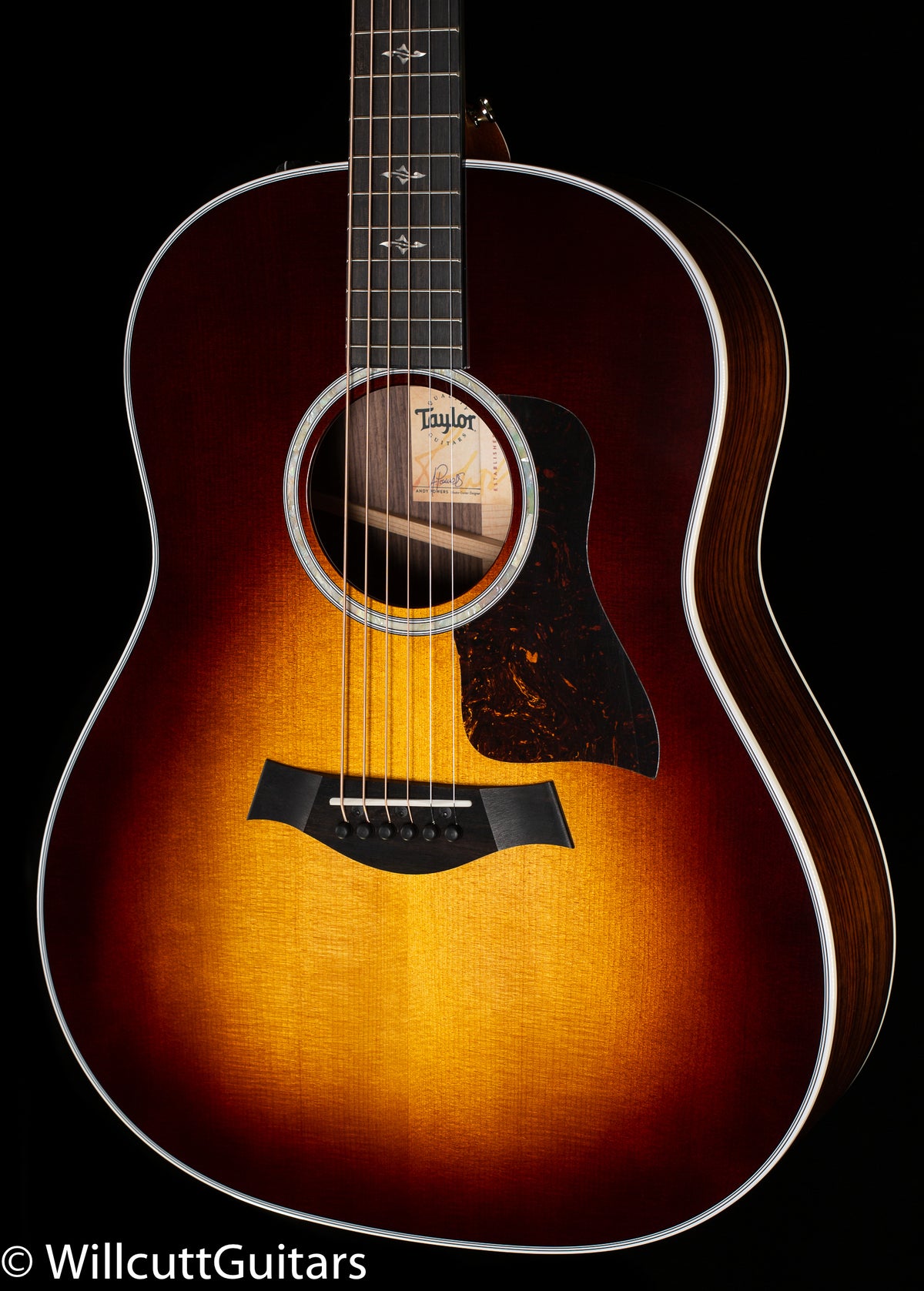 Taylor 417E East Indian Rosewood Tobacco Sunburst Top (087)