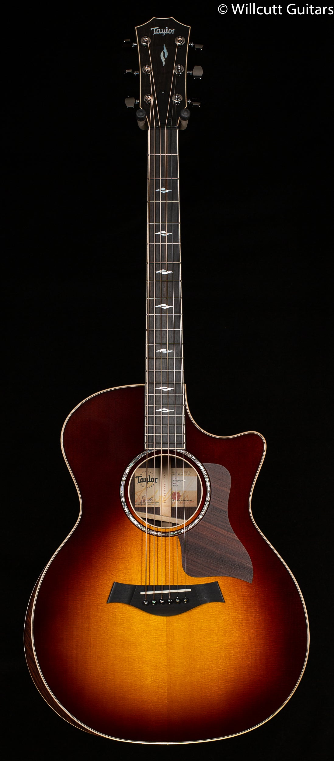 Taylor 814c Sunburst Radius Armrest