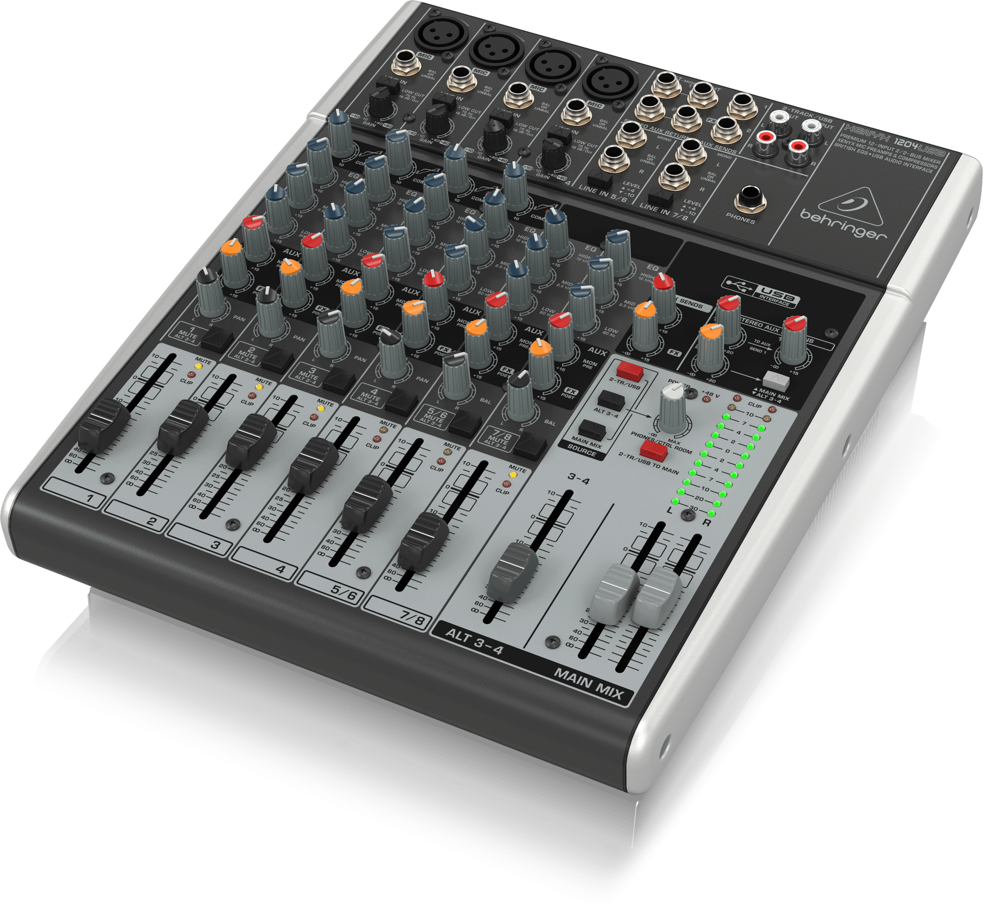 Behringer Xenyx 1204 USB Mixer - Willcutt Guitars Behringer Xenyx 1204 USB Mixer - Willcutt Guitars