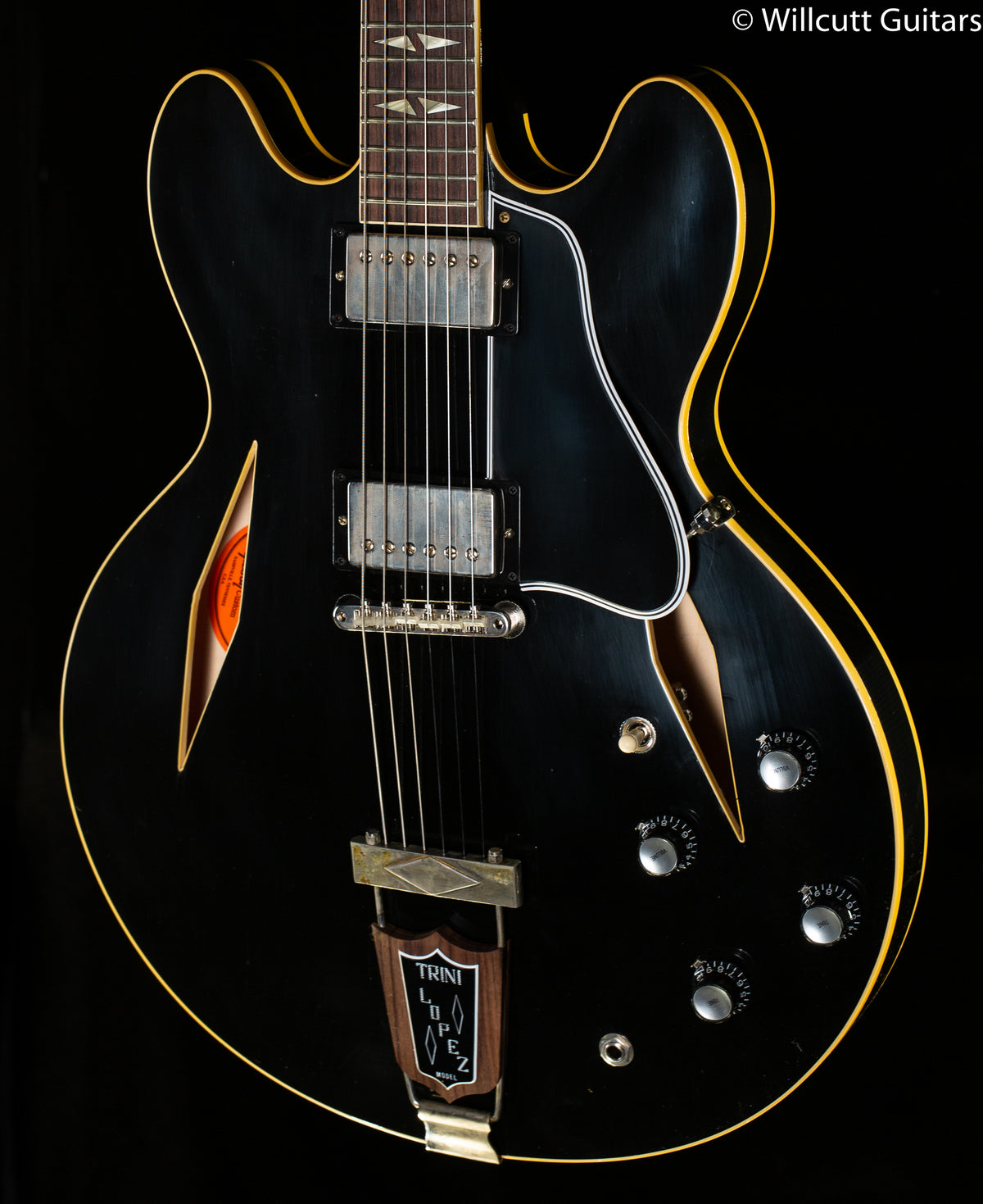 Gibson Custom Shop 1964 Trini Lopez Standard Reissue Murphy Lab Ultra Light Aged Ebony (722)