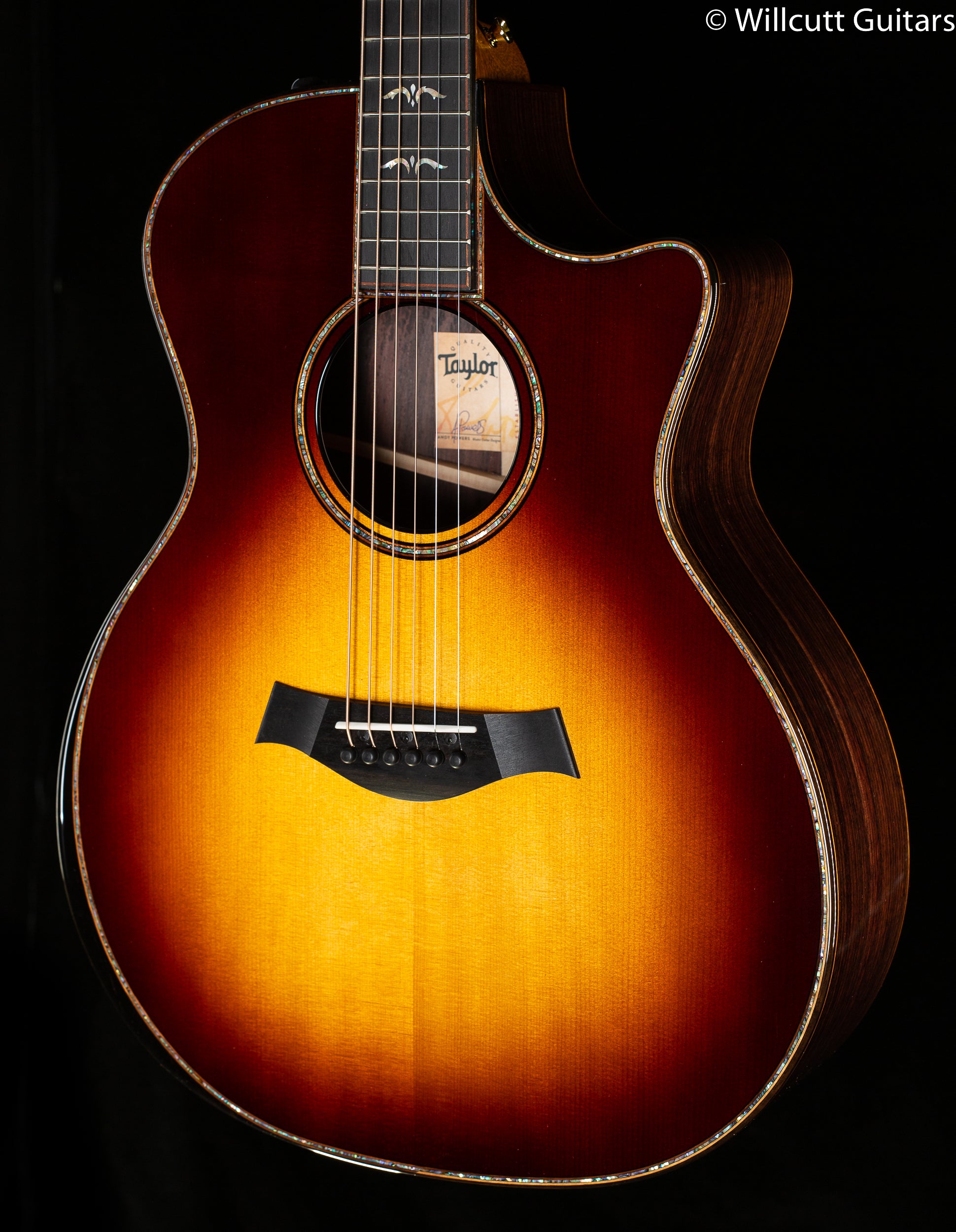 Taylor 914ce-SB Sunburst Sitka/Rosewood (080) - Willcutt Guitars
