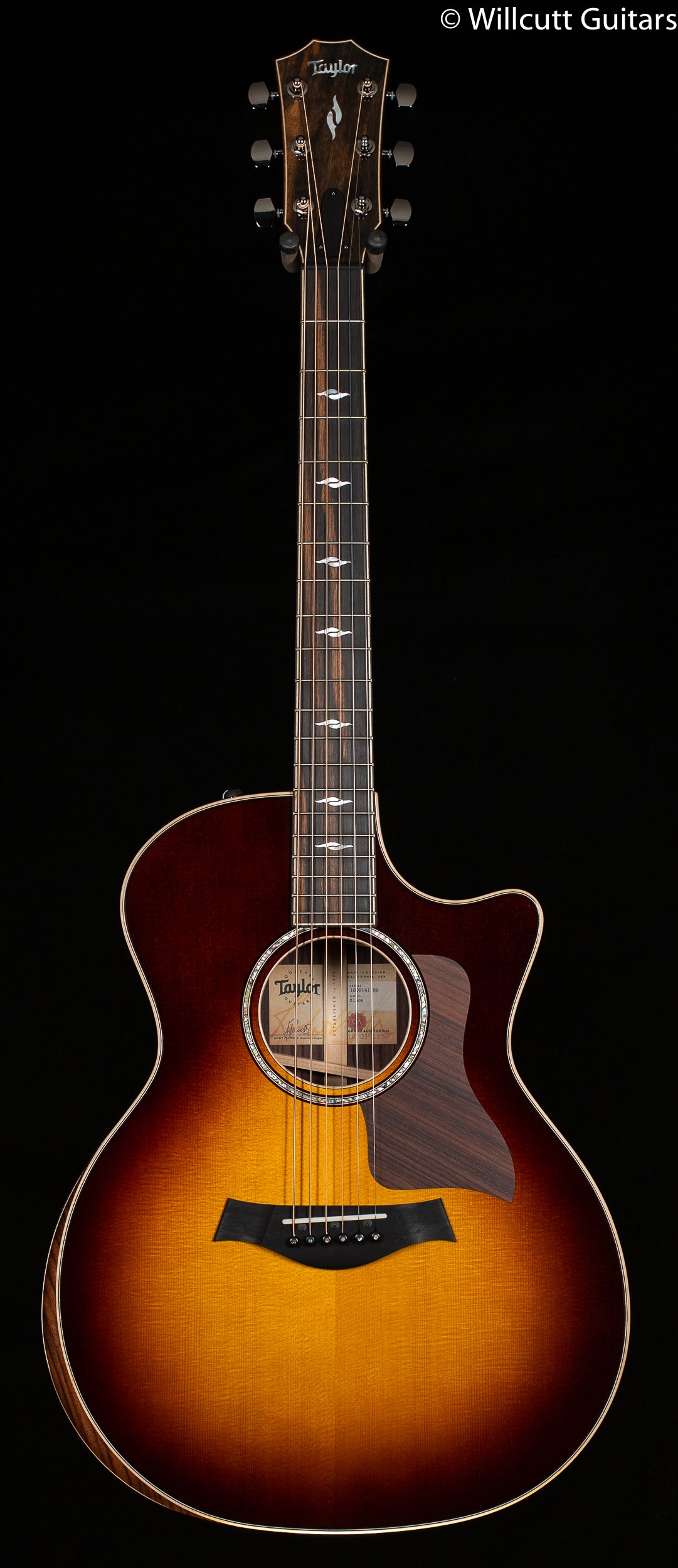 taylor 814ce tobacco sunburst punchy acoustic tone characterized by pristine trebles and a rich midrange Carter Vintage - Taylor 814ce