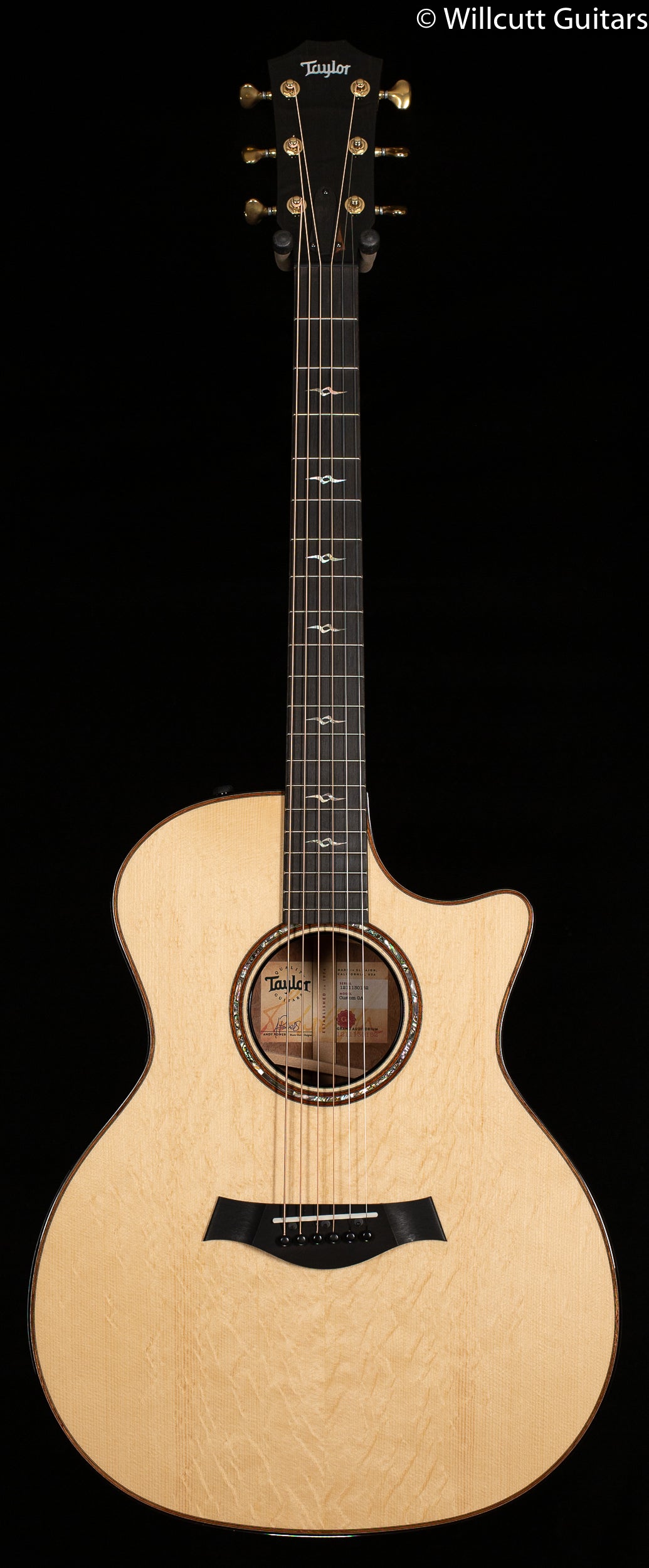 Taylor Custom GA Quilted Sapele Engelmann Bearclaw