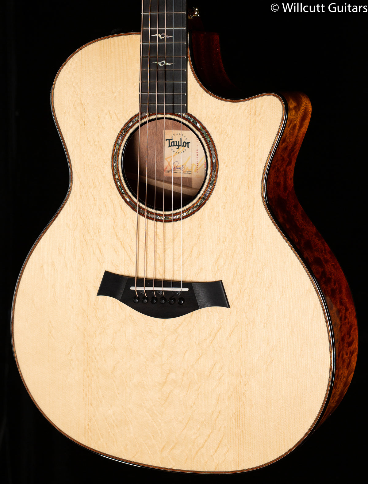 Taylor Custom GA Quilted Sapele Engelmann Bearclaw