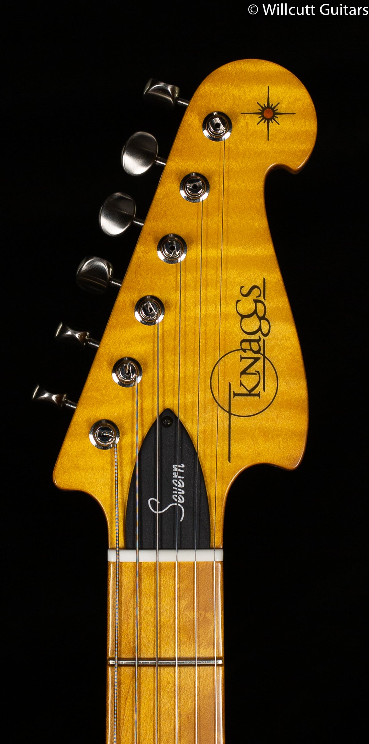 Knaggs Chesapeake Severn Hollowbody Hardtail SSS Butterscotch (258)