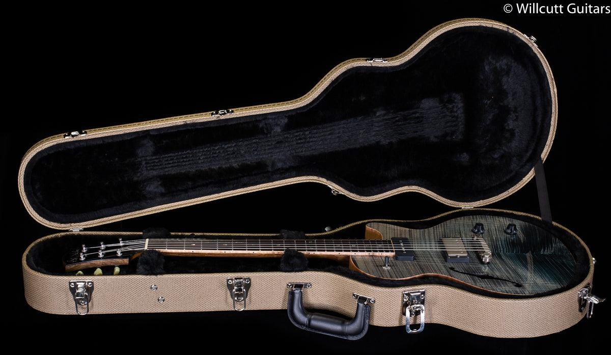 Nik Huber Krautster II Custom Grey Blue Semihollow