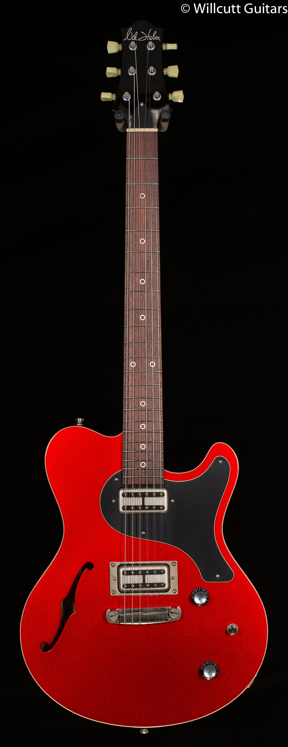 Nik Huber Surfmeister Semi-Hollow Candy Apple Red Highgloss Finish