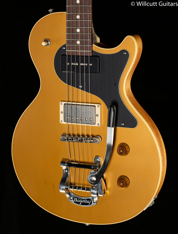 Nik Huber Krautster II Worn Gold Top Bigsby (951) - Willcutt Guitars