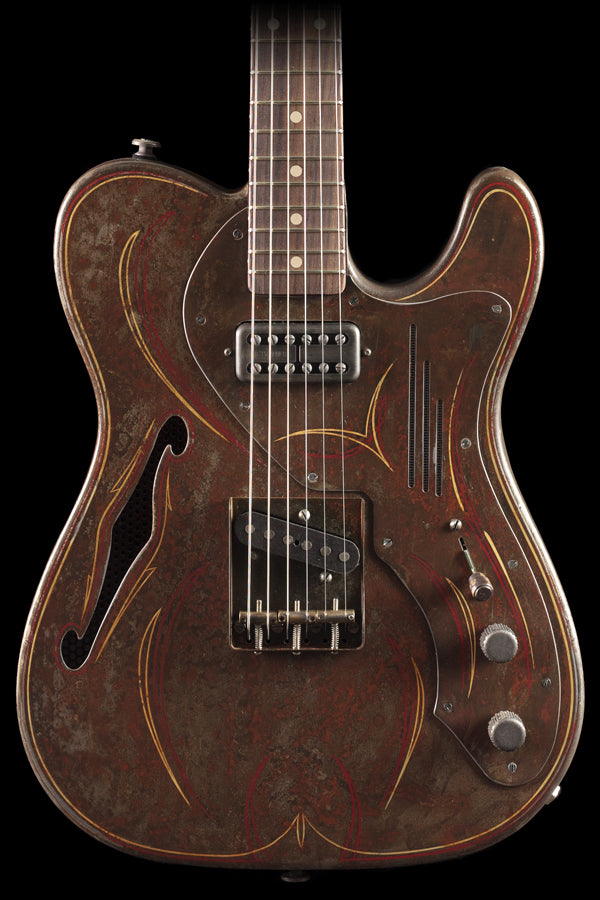 Trussart SteelCaster Deluxe Pinstripe Rust O Matic