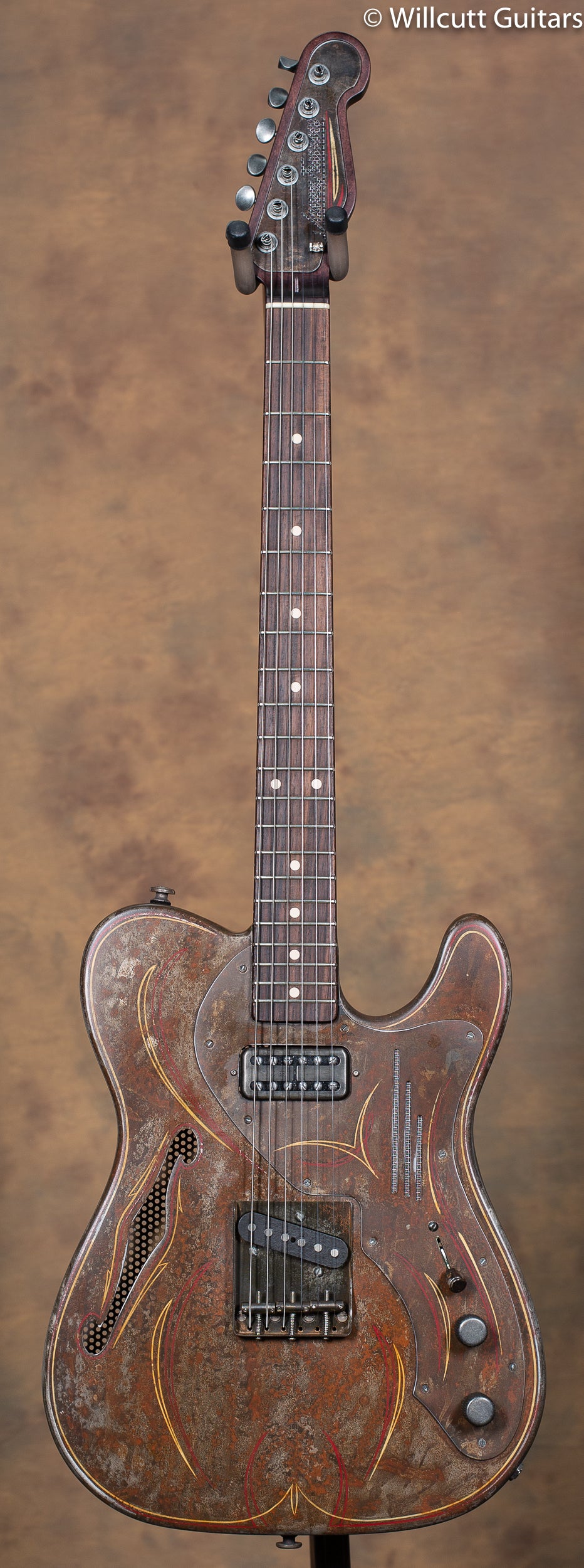 Trussart SteelCaster Deluxe Pinstripe Rust O Matic USED