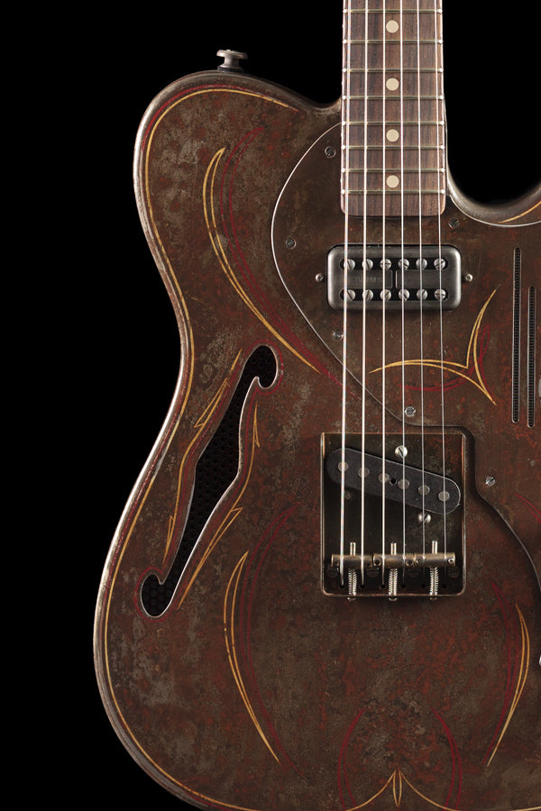 Trussart SteelCaster Deluxe Pinstripe Rust O Matic