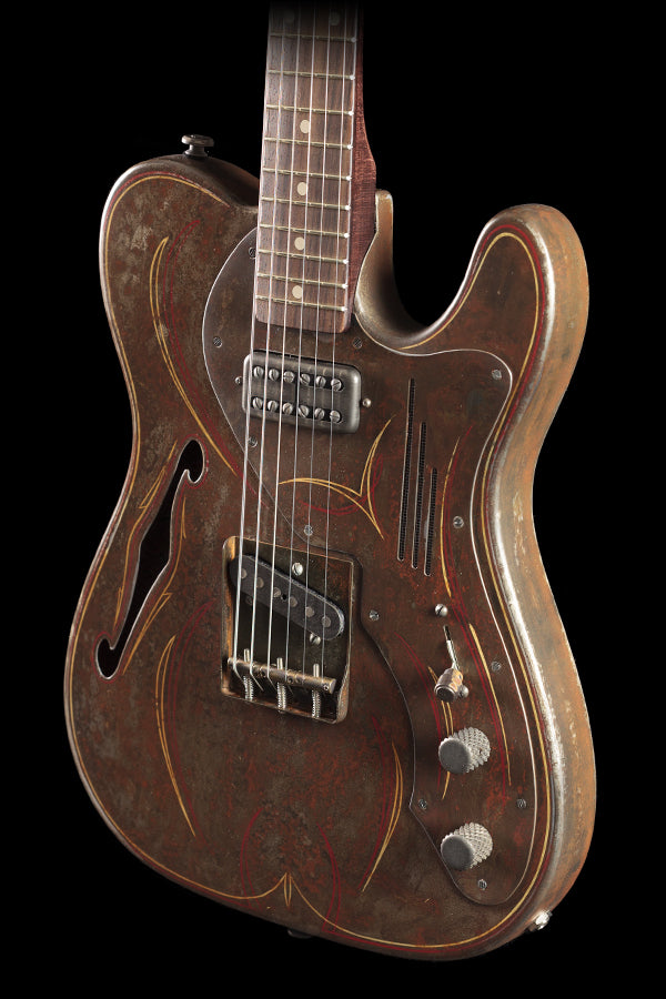 Trussart SteelCaster Deluxe Pinstripe Rust O Matic
