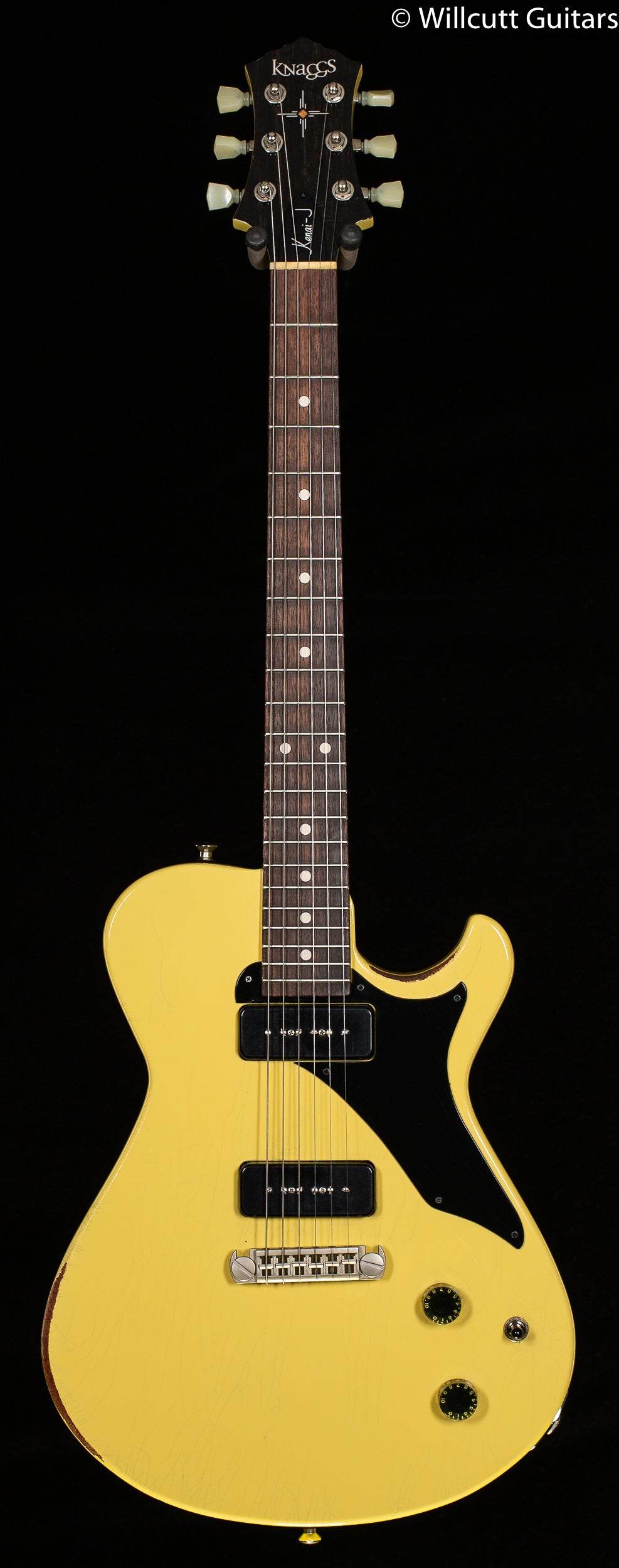 Knaggs Influence Kenai J 2 P-90 TV Yellow Gloss Relic