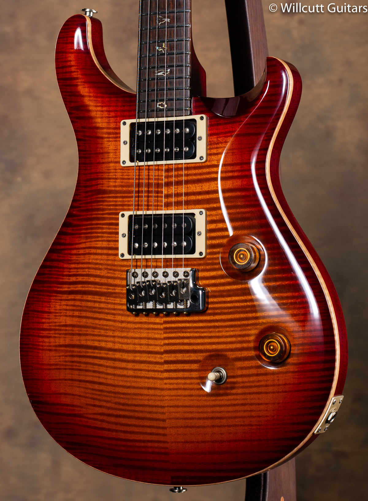 2009 PRS Custom 24 10 Top Dark Cherry Burst