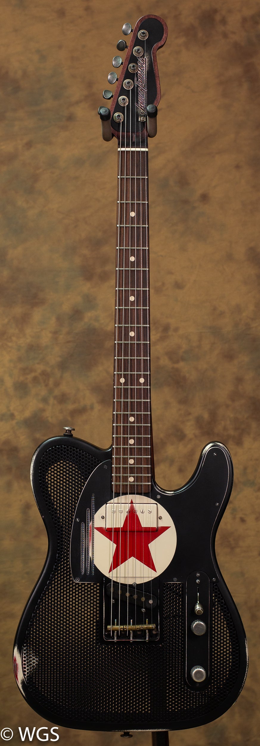James Trussart Steelcaster Red Star Holey Top USED