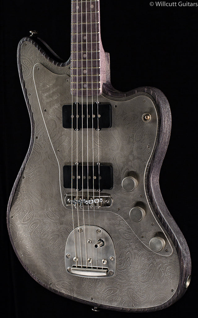 Trussart SteelMaster Antique Silver Paisley (170) - Willcutt Guitars