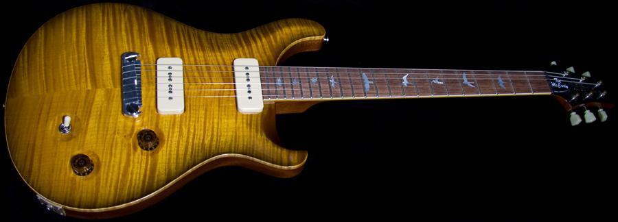 PRS Ted McCarty DC 245 Soapbar Black Amber 10 Top (123) - Willcutt