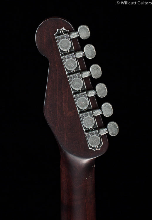 Trussart SteelCaster Titanic Green Snakeskin Engraved (079)