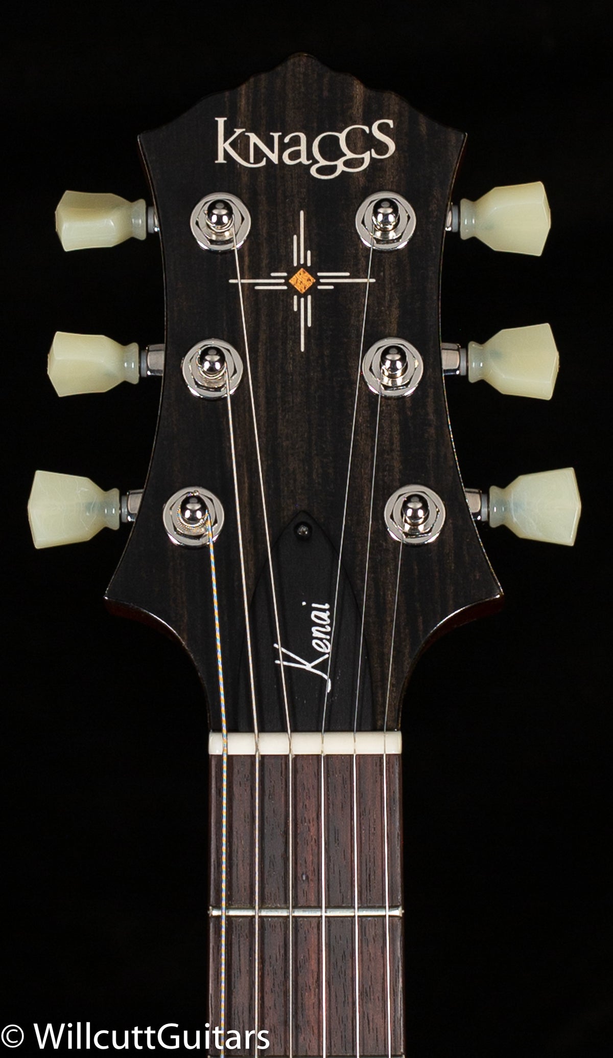 Knaggs Influence Kenai Blue GreenBurst w/Blue binding & T1 Maple top (615)
