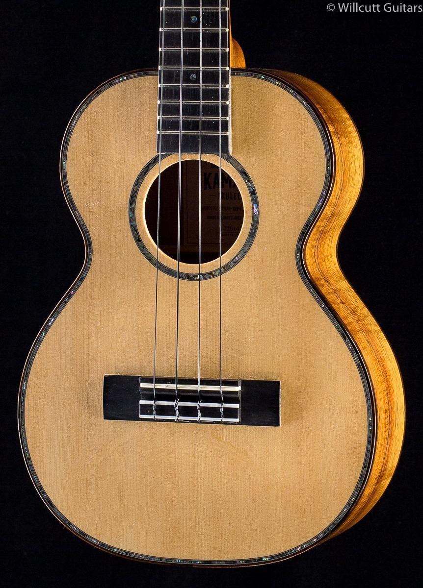 Kamaka HF-3-D2I Tenor Deluxe Ukulele Slothead Spruce Top (014)