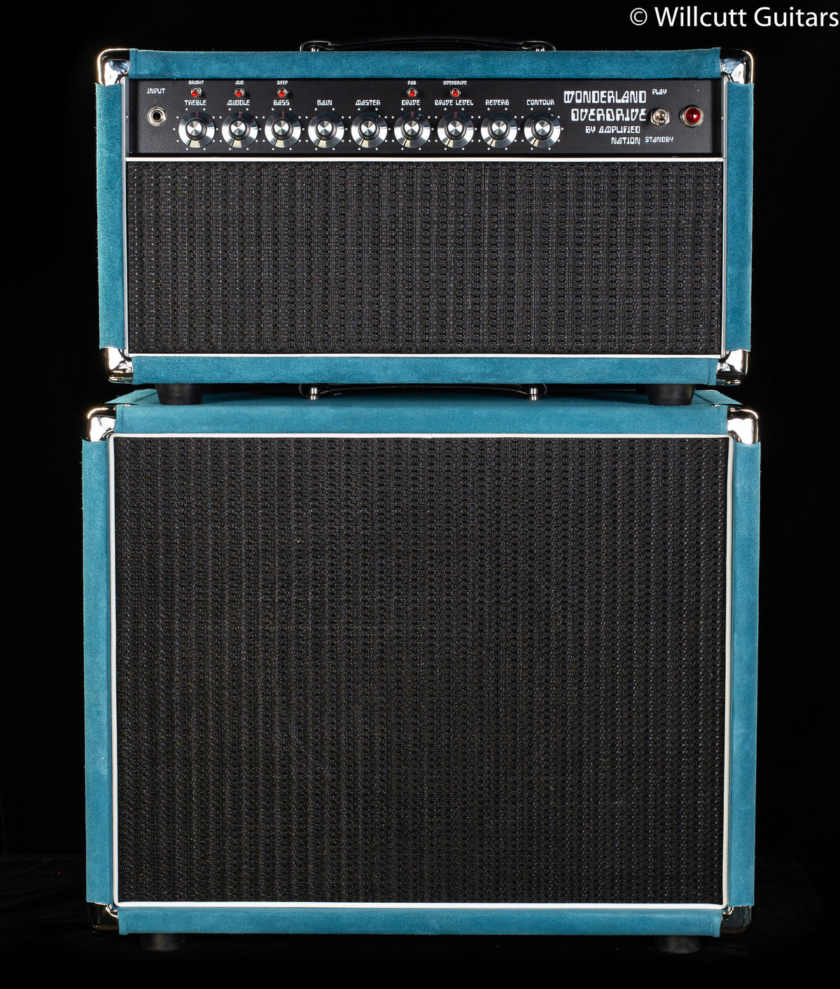 Amplified Nation Wonderland Overdrive v2 Medium Blue Suede 50w Head