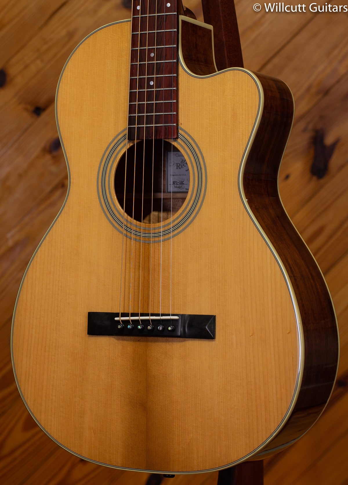 Recording King O-size Parlor Cutaway Torrified Top DEMO