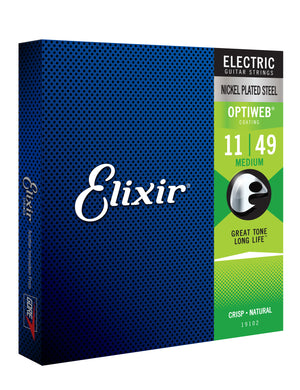 Elixir Strings Optiweb Electric Guitar Strings-.011-.049 Medium