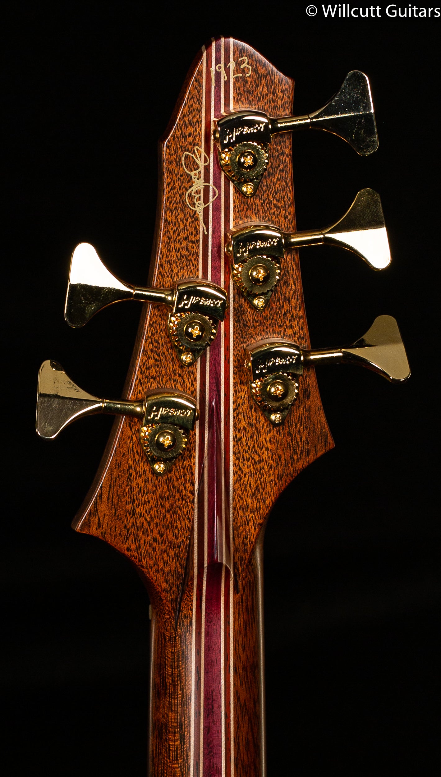 Scott Walker Custom Koa 5-String Multi-Scale Bass Guitar 