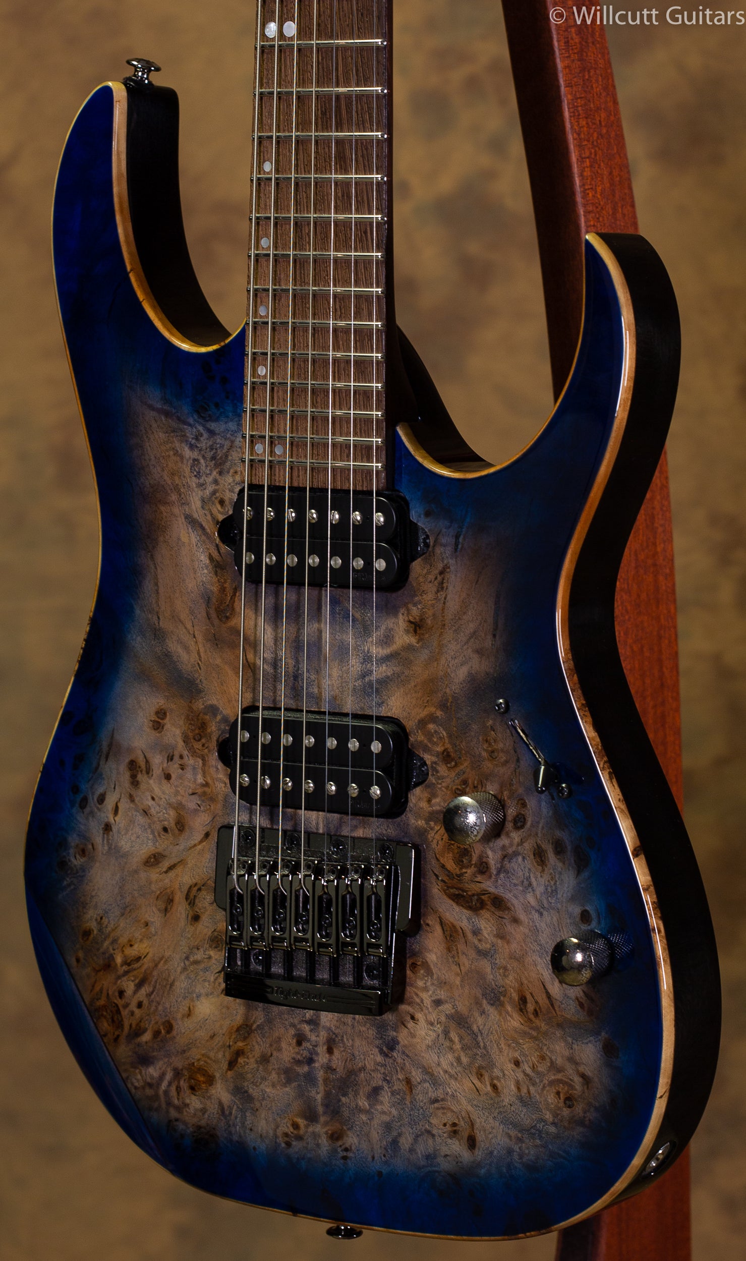 ギター Ibanez / Premium Series RG1027PBF Ibanez RG Premium RG1027PBF - Cerulean Blue Burst | Sweetwater