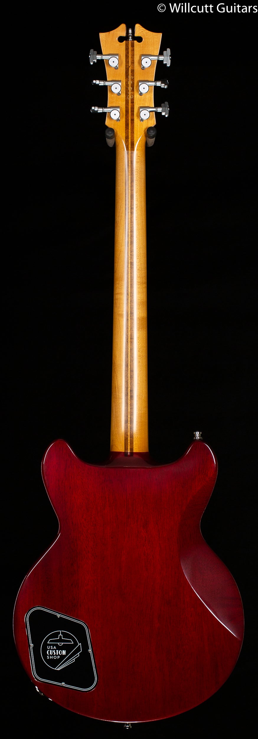 D&#39;Angelico USA Custom Shop Brighton - Dark Cherry Burst
