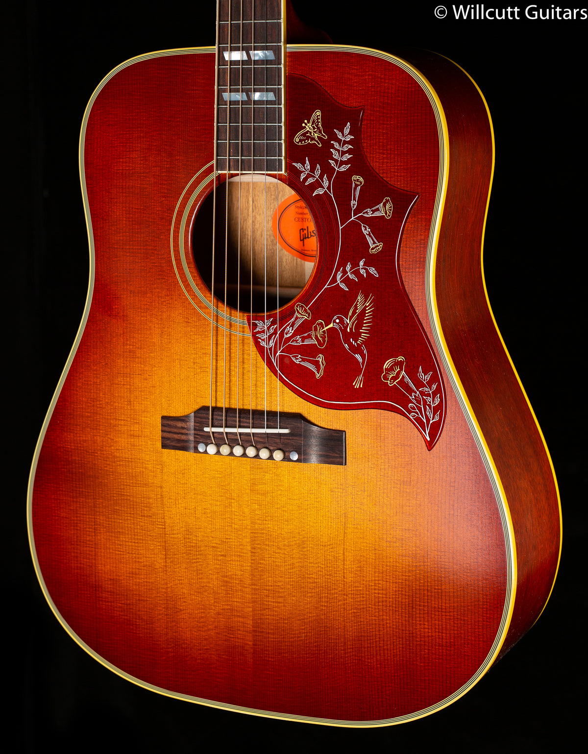 Gibson 1960 Hummingbird Fixed Bridge Heritage Cherry Burst