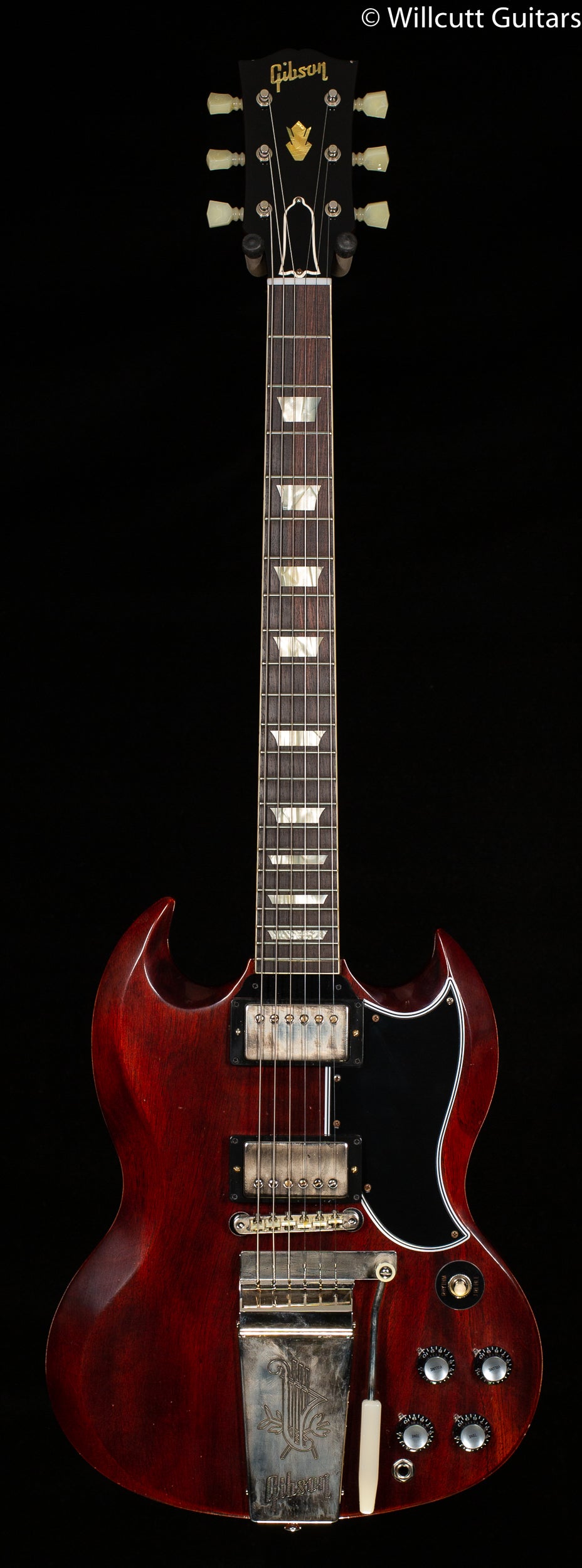 Gibson Custom Shop 1964 SG Standard Reissue Maestro Ultra Light Aged Cherry Red (494)