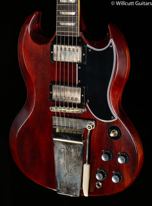 Gibson Custom Shop 1964 SG Standard Reissue Maestro Ultra Light Aged Cherry Red (494)